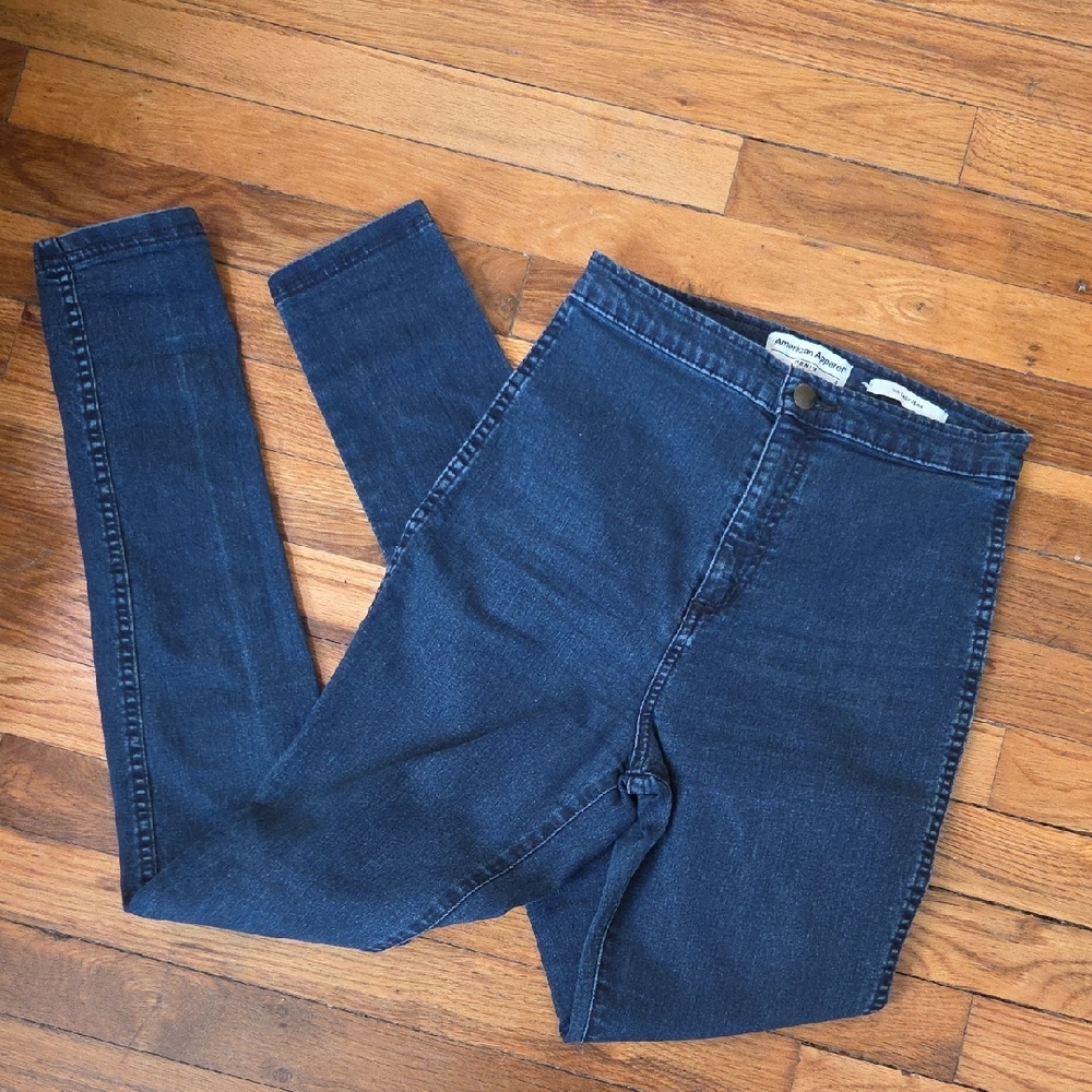 American Apparel High Rise Blue Jeans
